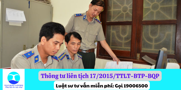 Thông tư liên tịch 17/2015/TTLT-BTP-BQP hướng dẫn thực hiện trách nhiệm bồi thường của nhà nước trong hoạt động thi hành án dân sự